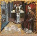 Il vescovo Sigiberto e l'angelo con il cuore di Sant'Agostino