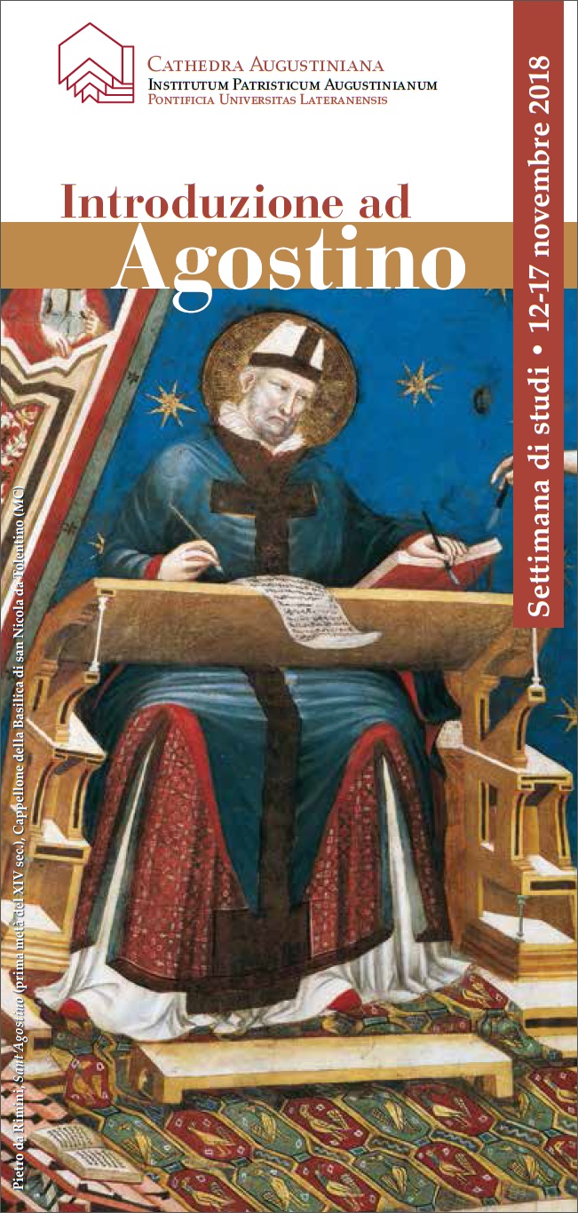 Introduzione a SantAgostino - Settimana di studi dal 12 al 17 novembre 2018